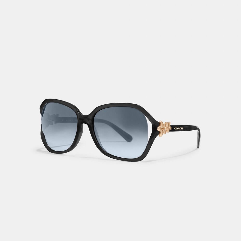Coach Black and Gold Women's Sunglasses